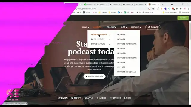 'Video thumbnail for How to Make a Podcast  Website with WordPress - Megaphone Theme Setup'