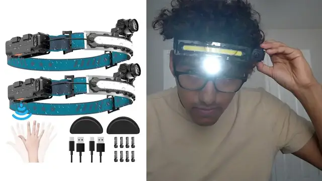 'Video thumbnail for LED Rechargeable Headlamp Review'