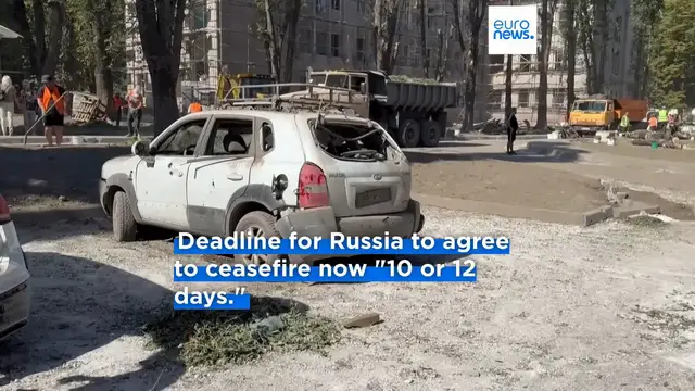 'Video thumbnail for At least 17 inmates killed after Russian strike hits Ukrainian prison in Zaporizhzhia region'
