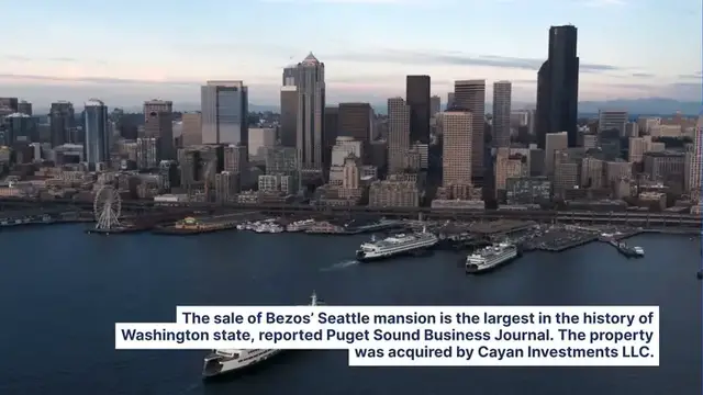 'Video thumbnail for Jeff Bezos Sells Seattle Mansion For Record $63 Million After Moving To Florida's 'Billionaire Bunker''