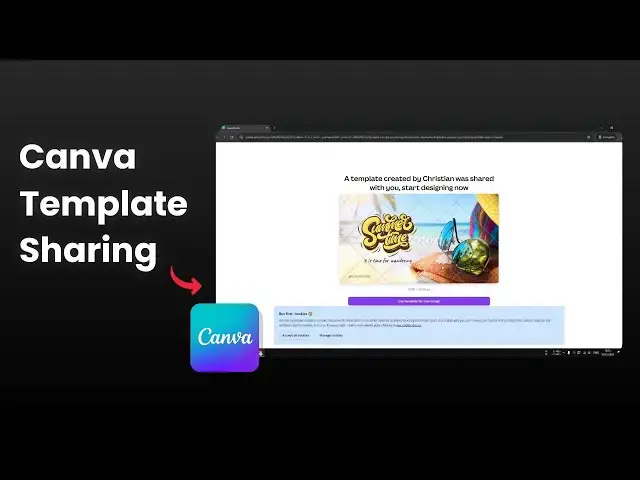 'Video thumbnail for How to Share a Design Template with URL in Canva'