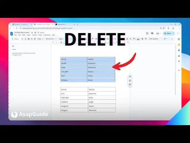 'Video thumbnail for How to Delete a Table in Google Docs'