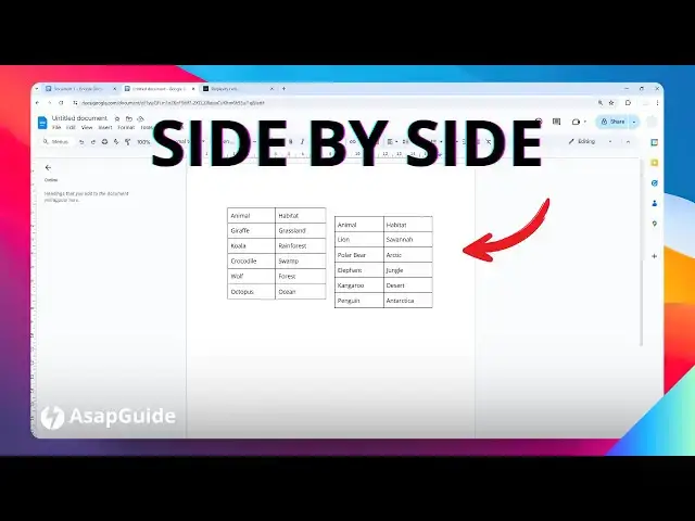 'Video thumbnail for How to Put Tables Side by Side in Google Docs'