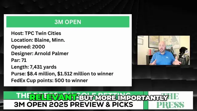 'Video thumbnail for Breaking down 2025 3M Open host TPC Twin Cities'