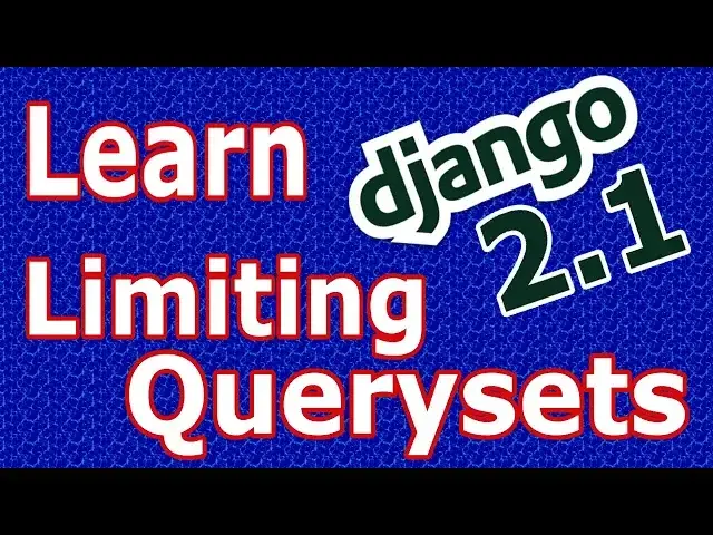 'Video thumbnail for Django 2 Limiting Querysets In Django Using Python Array Indexing #34'