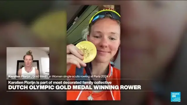 'Video thumbnail for Meet Karolien Florijn, who won a gold medal at the Paris Olympics a year ago'