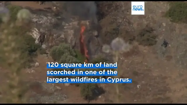 'Video thumbnail for Cyprus battles largest wildfires in more than 50 years as two people found dead'