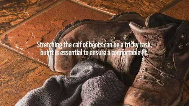'Video thumbnail for How To Stretch The Calf Of Boots'