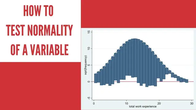 'Video thumbnail for How to check normality of a variable | Stata Tutorial'