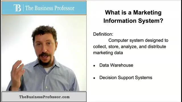 'Video thumbnail for Marketing - What is a Marketing Information System?'