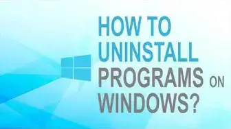 'Video thumbnail for How to Uninstall programs on Windows?'