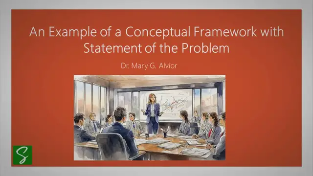 'Video thumbnail for An Example of a Conceptual Framework with Statement of the Problem'