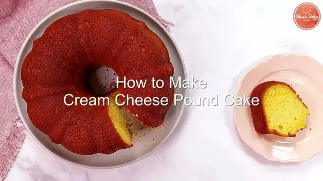 'Video thumbnail for Cream Cheese Pound Cake Recipe | How to Make Cream Cheese Pound Cake | Classic Bakes'