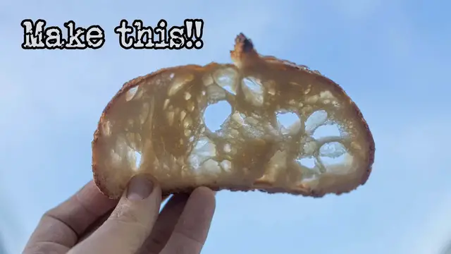 'Video thumbnail for Open Crumb Sourdough Bread Recipe | Instagram bread | Foodgeek Baking'