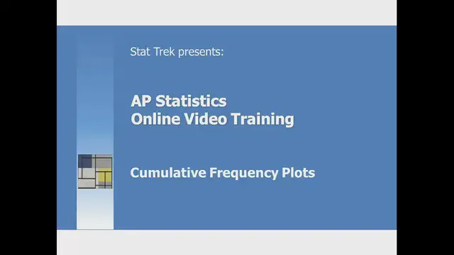 'Video thumbnail for AP Statistics: Cumulative Frequency Plots'