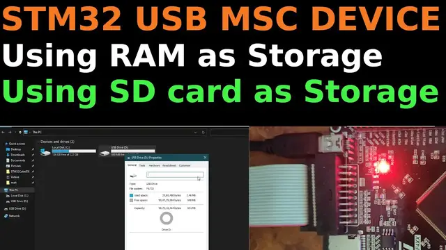 'Video thumbnail for STM32 USB MSC Device using RAM/SD CARD'