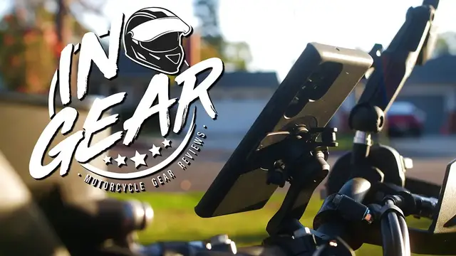 'Video thumbnail for In Gear: Quad Lock Motorcycle Handlebar Mount & Mag Phone Case Review'