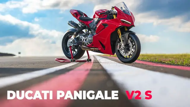 'Video thumbnail for 2025 Ducati Panigale V2 S First Ride Review: Changing the Supersport Game'