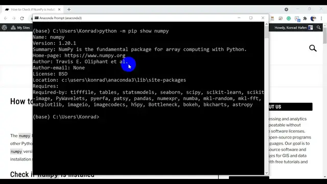 'Video thumbnail for Check if NumPy is Installed and Find Your NumPy Version'