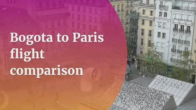 'Video thumbnail for Bogota to Paris flight comparison'