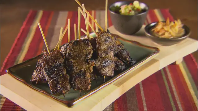 'Video thumbnail for Singapore Beef Sates'