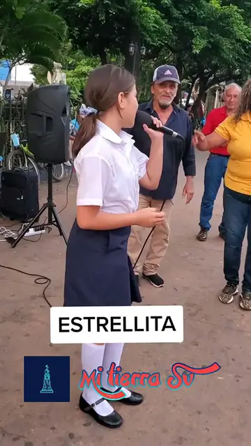 'Video thumbnail for Estrellita es una niña salvadoreña  y Sonsonateca que está ganando popularidad por su talento musical'