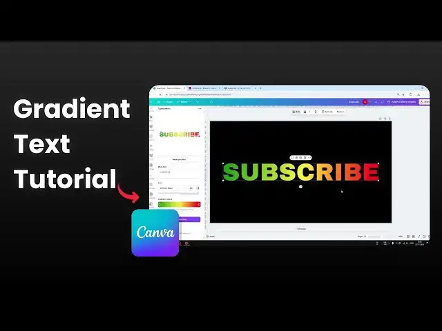 'Video thumbnail for How to Create Gradient Text in Canva'