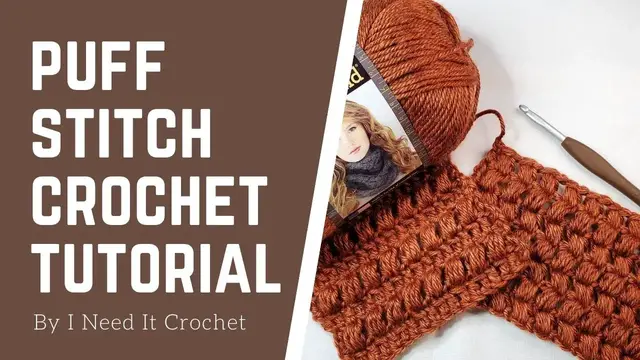 'Video thumbnail for Learn How To Crochet The Puff Stitch | Crochet Stitch Tutorial | For Beginners | Puff Stitch Crochet'