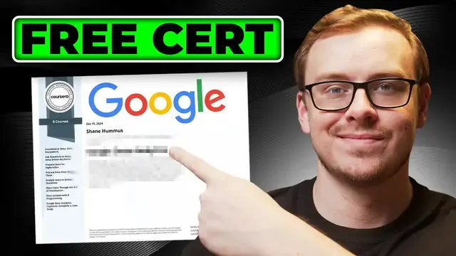 'Video thumbnail for shane hummus: free online certifications for 2025: boost your career with coursera, google & more!'