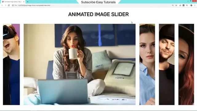 'Video thumbnail for How To Make Image Gallery Using HTML And CSS _  Animated Image Gallery Design For HTML Website'