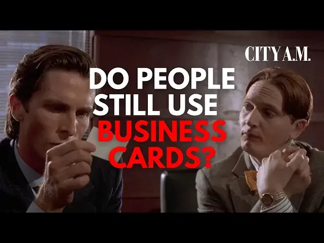 'Video thumbnail for Are workers in London ditching the business card?'