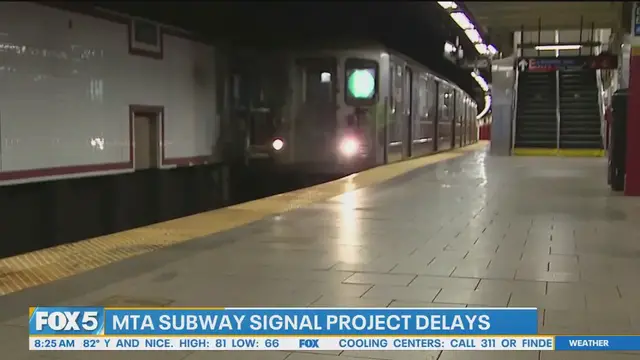 'Video thumbnail for MTA subway signal project years behind schedule, Gothamist reports'