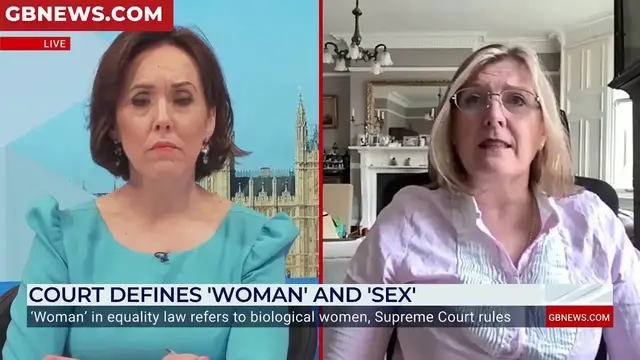 'Video thumbnail for For Women Scotland's Susan Smith hails Supreme Court's 'clarity' on biological women'