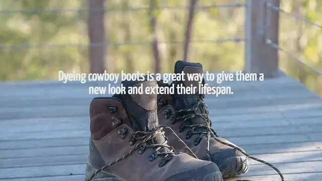 'Video thumbnail for How To Dye Cowboy Boots'