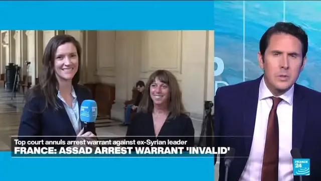 'Video thumbnail for France's highest court annuls arrest warrant against ex Syrian president Assad'