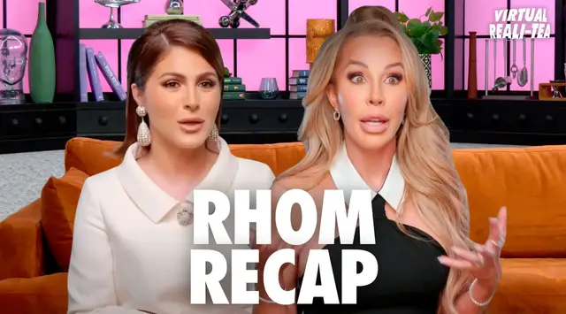 'Video thumbnail for 'RHOM' recap: 'Virtual Reali-Tea' talks newbie Stephanie Shojaee and Lisa Hochstein's face off in sprinter van feud'