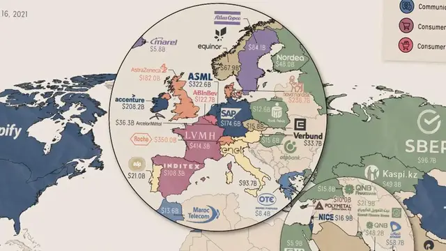 'Video thumbnail for The BIGGEST Company In Each Country'