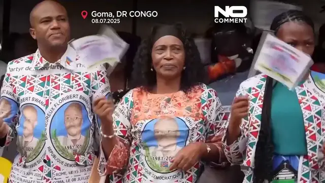 'Video thumbnail for Goma reburial held for beatified officer murdered for refusing bribe'