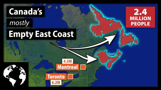 'Video thumbnail for No Major Cities: Why So Few Canadians Live In On The East Coast'