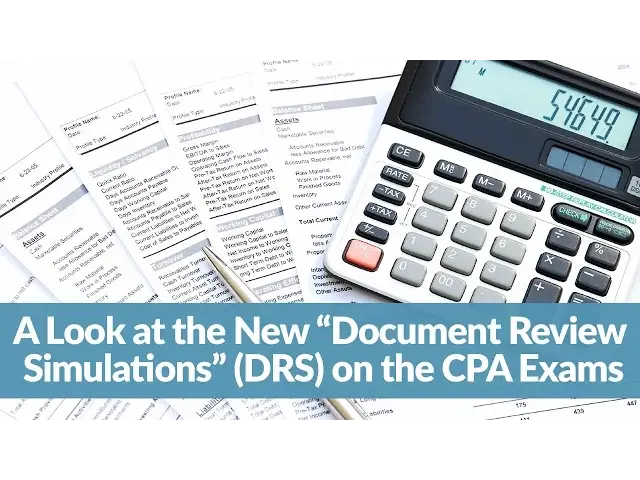 'Video thumbnail for The New Document Review Simulation (DRS) On the CPA Exams'