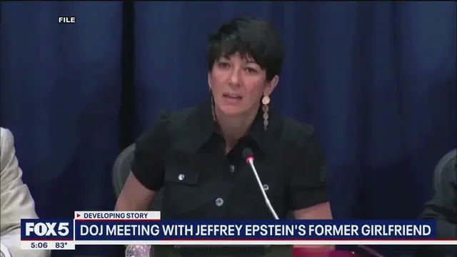 'Video thumbnail for DOJ meeting with Epstein's former girlfriend, Ghislaine Maxwell'