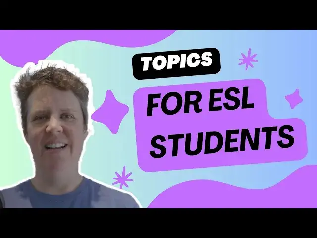 'Video thumbnail for ESL Conversation Topics for Intermediate Students'