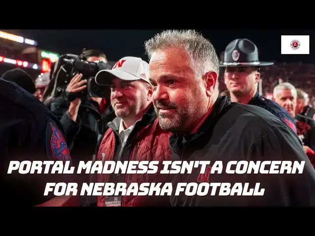 'Video thumbnail for Why Nebraska football will be immune to transfer portal madness, and much more'