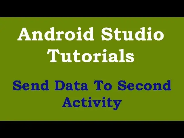 'Video thumbnail for Android Studio How To Send Data To Another Activity'