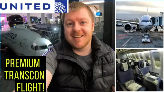 'Video thumbnail for UNITED: Premium Service Transcon Review, Boeing 777-200'