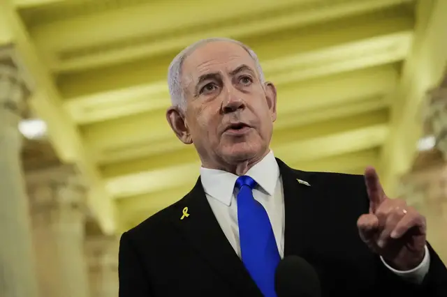 'Video thumbnail for Netanyahu discussing ‘opportunities for peace’ in Gaza with Trump'