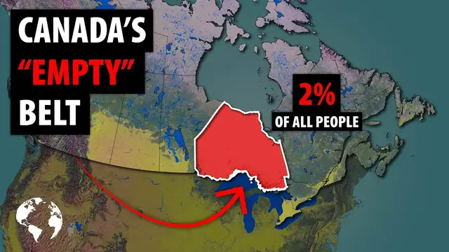 'Video thumbnail for Why So Few Canadians Live In This HUGE Area In The Middle Of Canada'