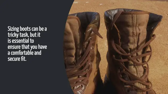 'Video thumbnail for How To Size Boots'