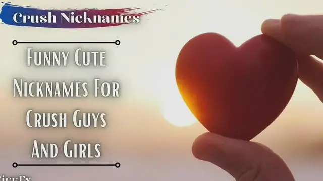 'Video thumbnail for Nicknames For Crush | 207+ Cute Nicknames For Crush Guys & Girls'