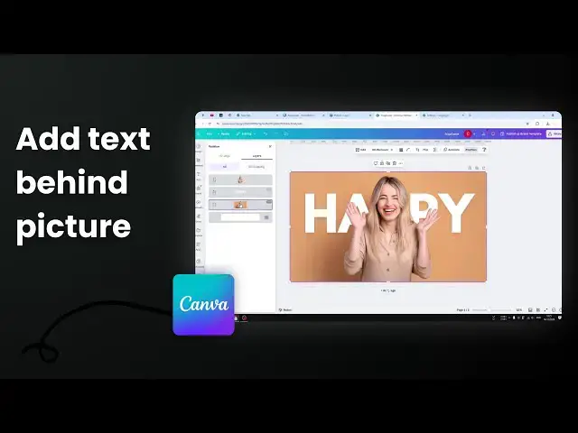 'Video thumbnail for How to Add Text Behind Image in Canva'